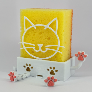 NOVALIT LABS | Cat-Themed Hygienic Kitchen Sponge Holder